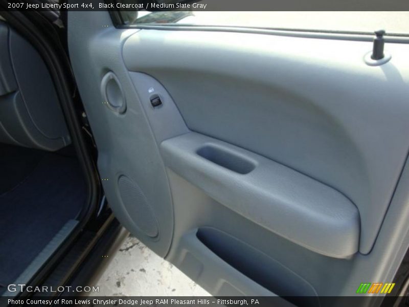 Black Clearcoat / Medium Slate Gray 2007 Jeep Liberty Sport 4x4