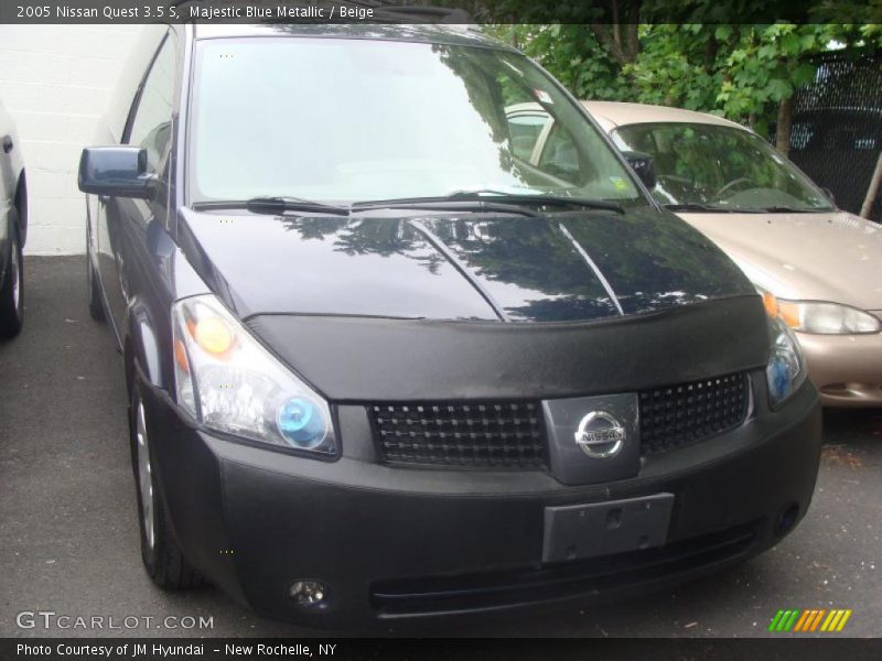 Majestic Blue Metallic / Beige 2005 Nissan Quest 3.5 S