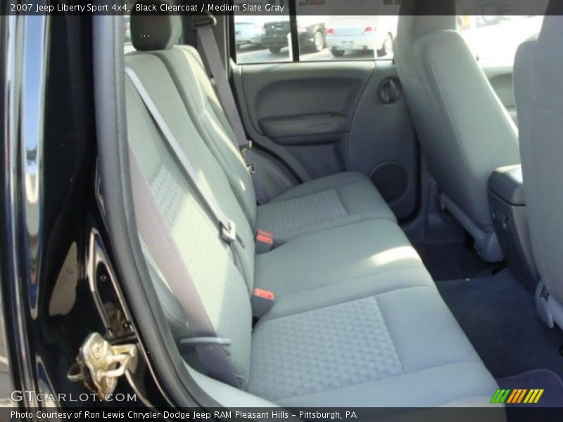 Black Clearcoat / Medium Slate Gray 2007 Jeep Liberty Sport 4x4