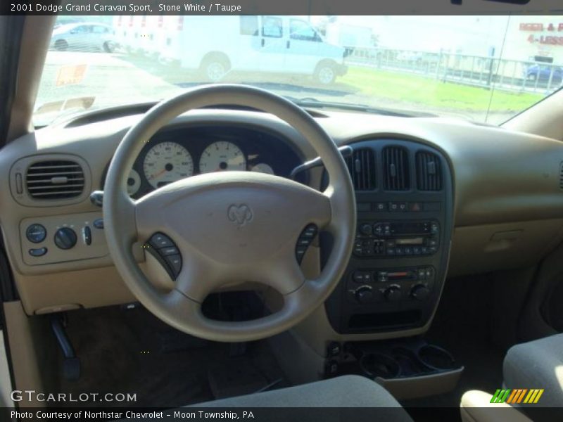 Stone White / Taupe 2001 Dodge Grand Caravan Sport