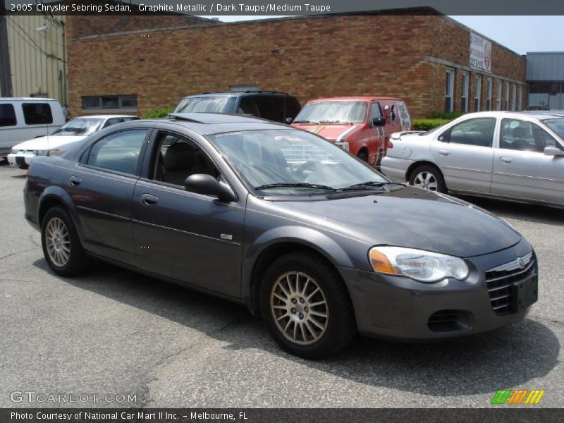 Graphite Metallic / Dark Taupe/Medium Taupe 2005 Chrysler Sebring Sedan