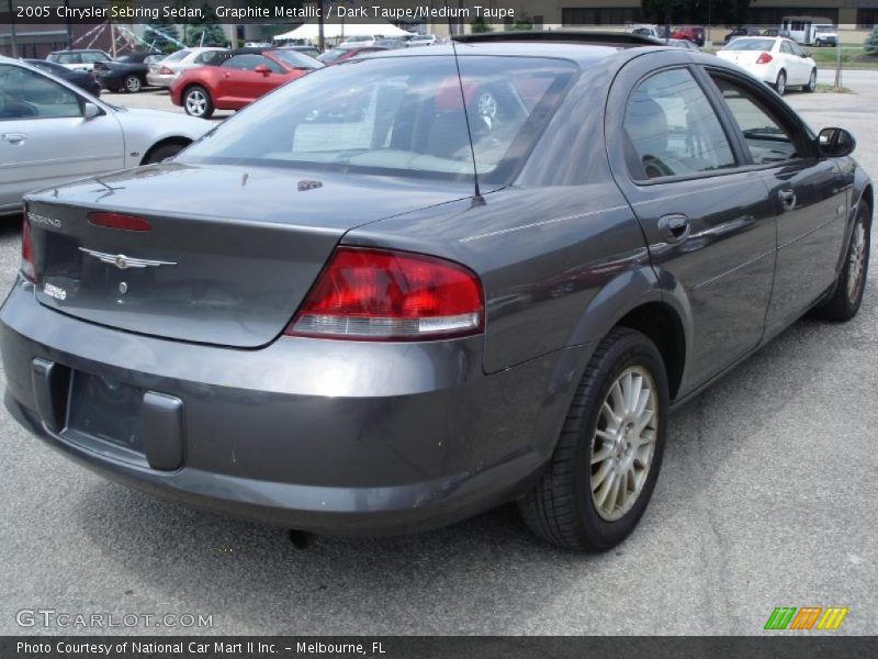 Graphite Metallic / Dark Taupe/Medium Taupe 2005 Chrysler Sebring Sedan