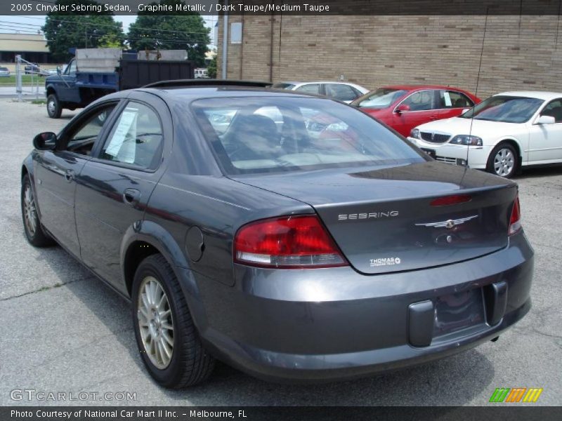 Graphite Metallic / Dark Taupe/Medium Taupe 2005 Chrysler Sebring Sedan