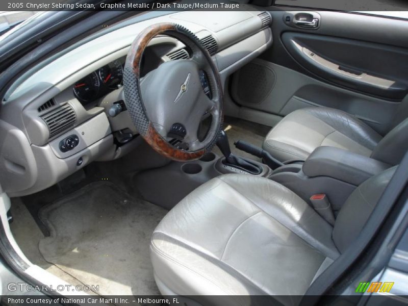 Graphite Metallic / Dark Taupe/Medium Taupe 2005 Chrysler Sebring Sedan