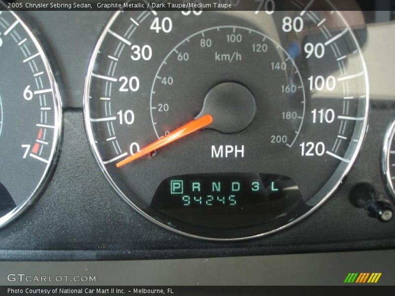 Graphite Metallic / Dark Taupe/Medium Taupe 2005 Chrysler Sebring Sedan