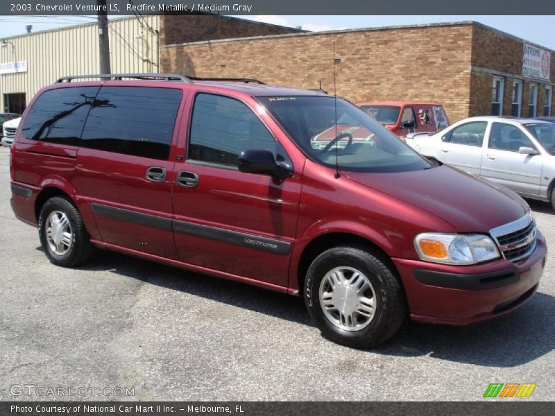 Redfire Metallic / Medium Gray 2003 Chevrolet Venture LS