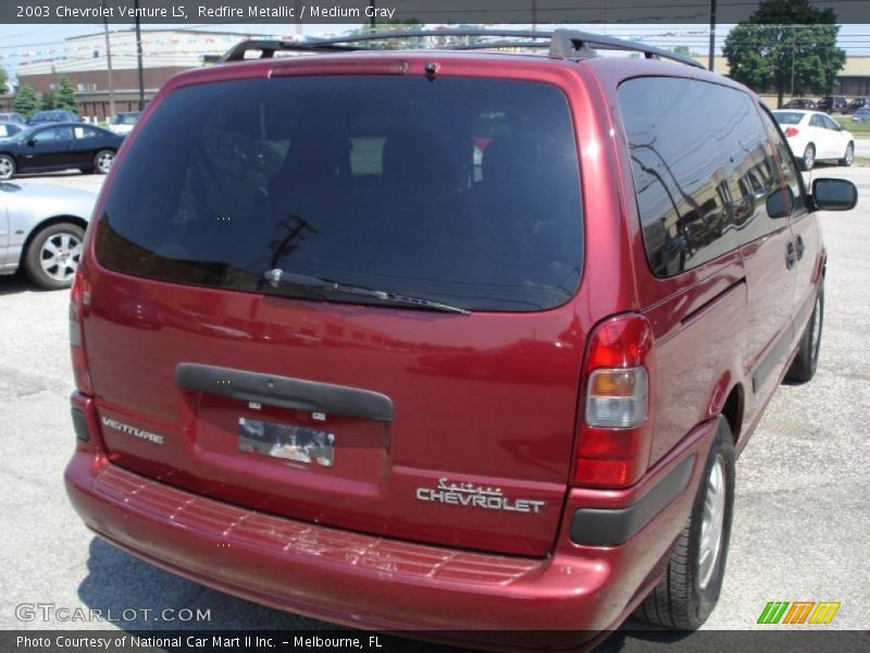 Redfire Metallic / Medium Gray 2003 Chevrolet Venture LS