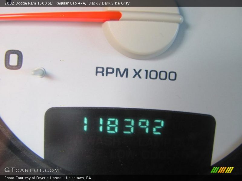 Black / Dark Slate Gray 2002 Dodge Ram 1500 SLT Regular Cab 4x4