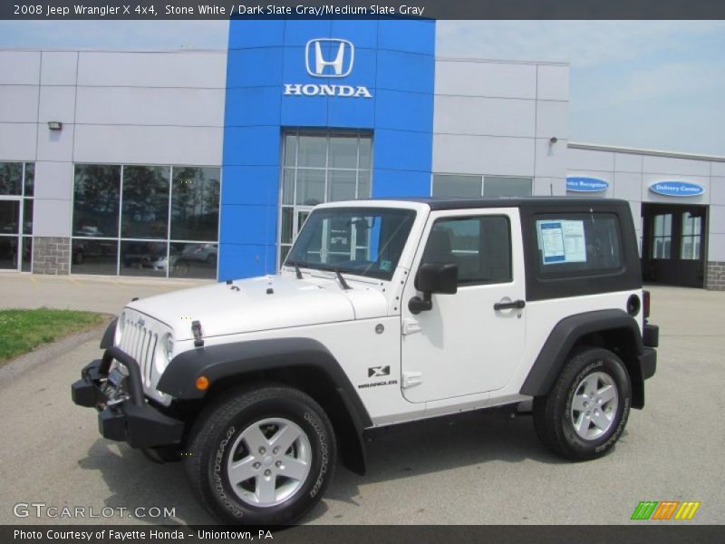Stone White / Dark Slate Gray/Medium Slate Gray 2008 Jeep Wrangler X 4x4