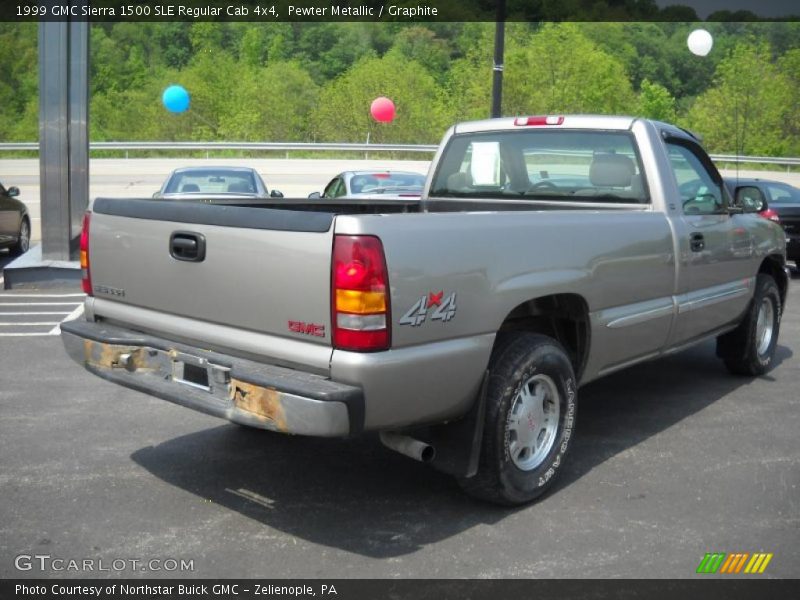 Pewter Metallic / Graphite 1999 GMC Sierra 1500 SLE Regular Cab 4x4