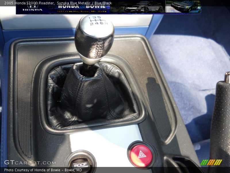 Suzuka Blue Metallic / Blue/Black 2005 Honda S2000 Roadster