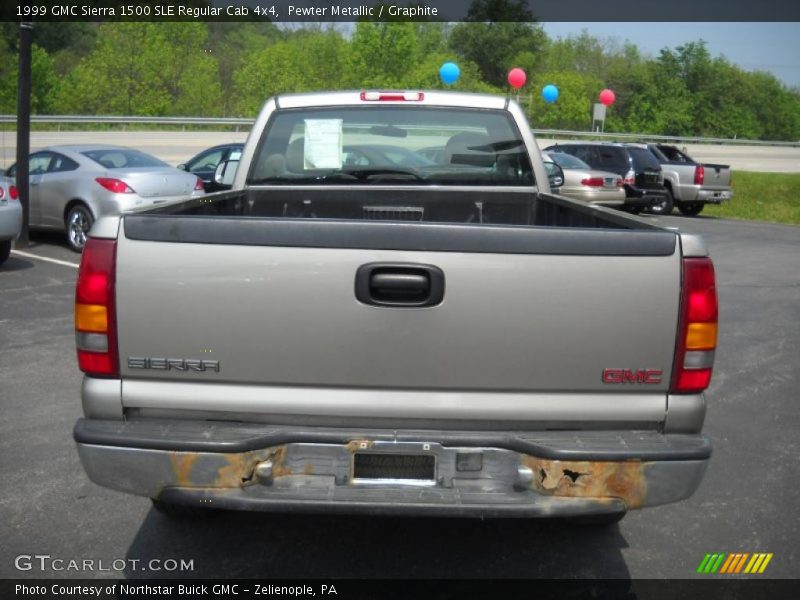 Pewter Metallic / Graphite 1999 GMC Sierra 1500 SLE Regular Cab 4x4