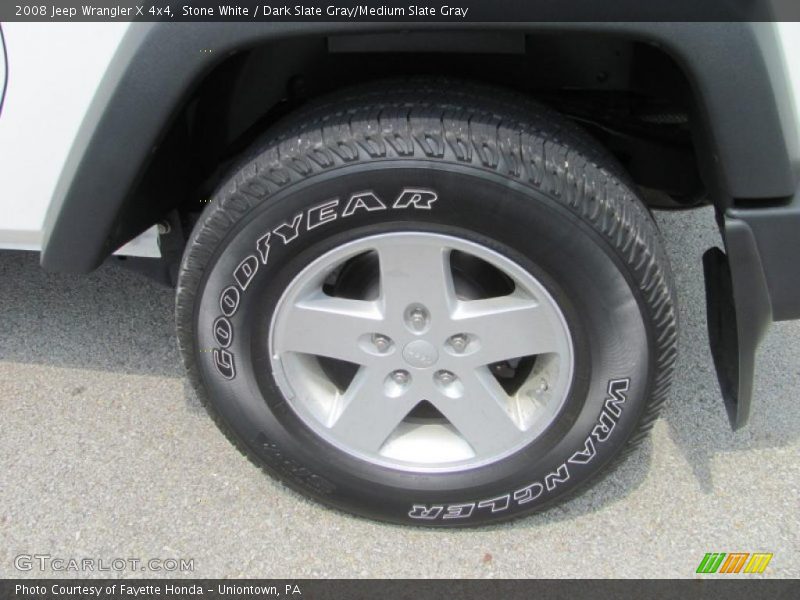 Stone White / Dark Slate Gray/Medium Slate Gray 2008 Jeep Wrangler X 4x4