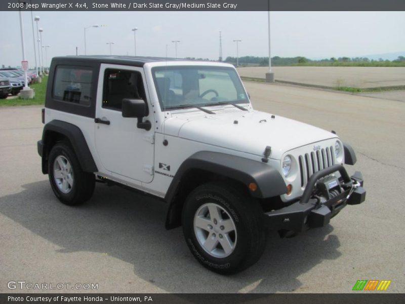 Stone White / Dark Slate Gray/Medium Slate Gray 2008 Jeep Wrangler X 4x4