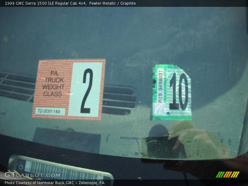 Pewter Metallic / Graphite 1999 GMC Sierra 1500 SLE Regular Cab 4x4