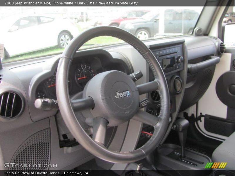 Stone White / Dark Slate Gray/Medium Slate Gray 2008 Jeep Wrangler X 4x4