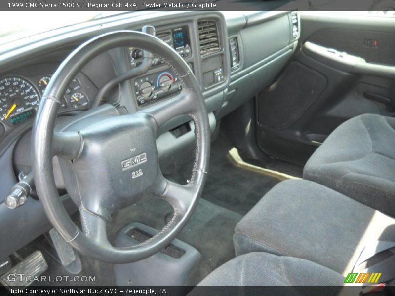 Pewter Metallic / Graphite 1999 GMC Sierra 1500 SLE Regular Cab 4x4