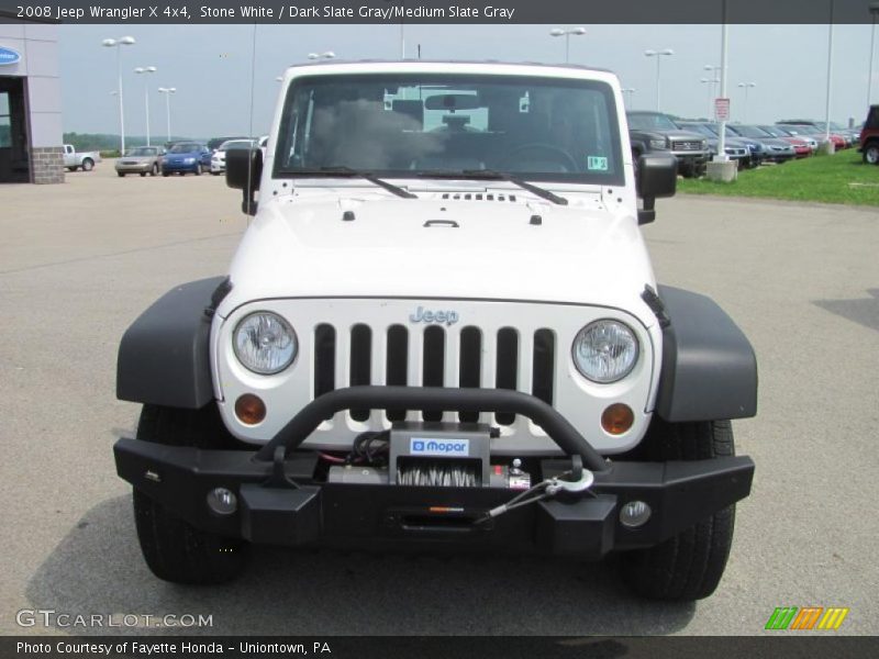 Stone White / Dark Slate Gray/Medium Slate Gray 2008 Jeep Wrangler X 4x4