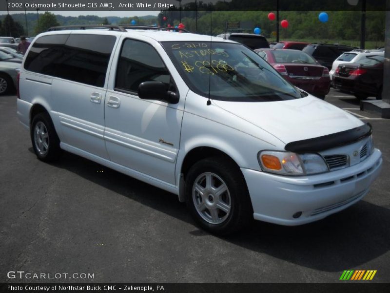 Arctic White / Beige 2002 Oldsmobile Silhouette GLS AWD