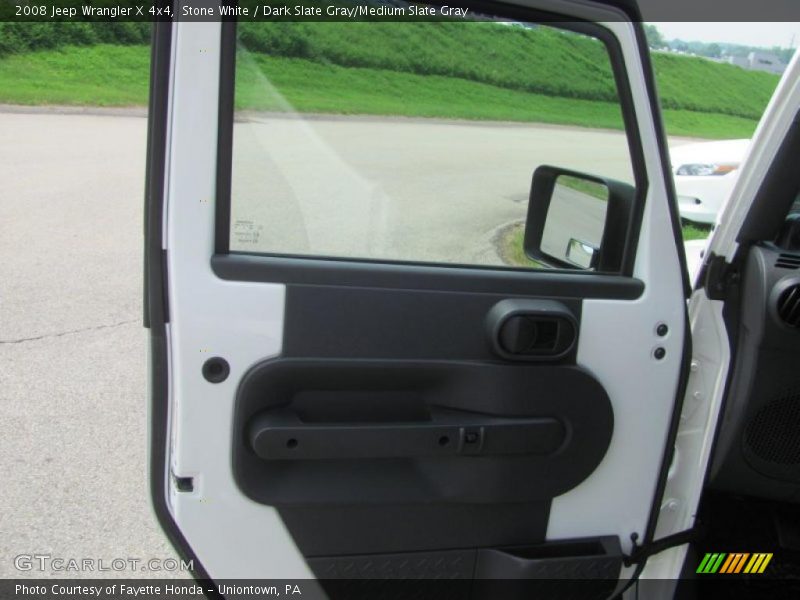 Stone White / Dark Slate Gray/Medium Slate Gray 2008 Jeep Wrangler X 4x4