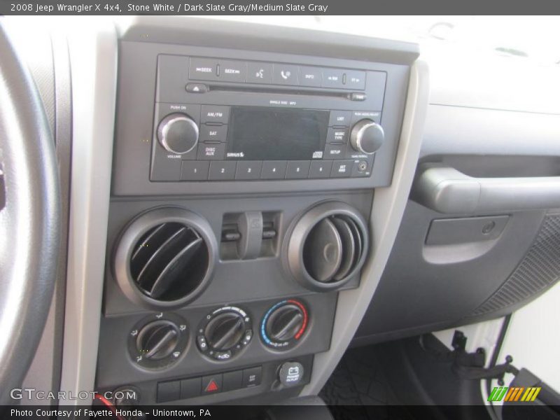 Stone White / Dark Slate Gray/Medium Slate Gray 2008 Jeep Wrangler X 4x4