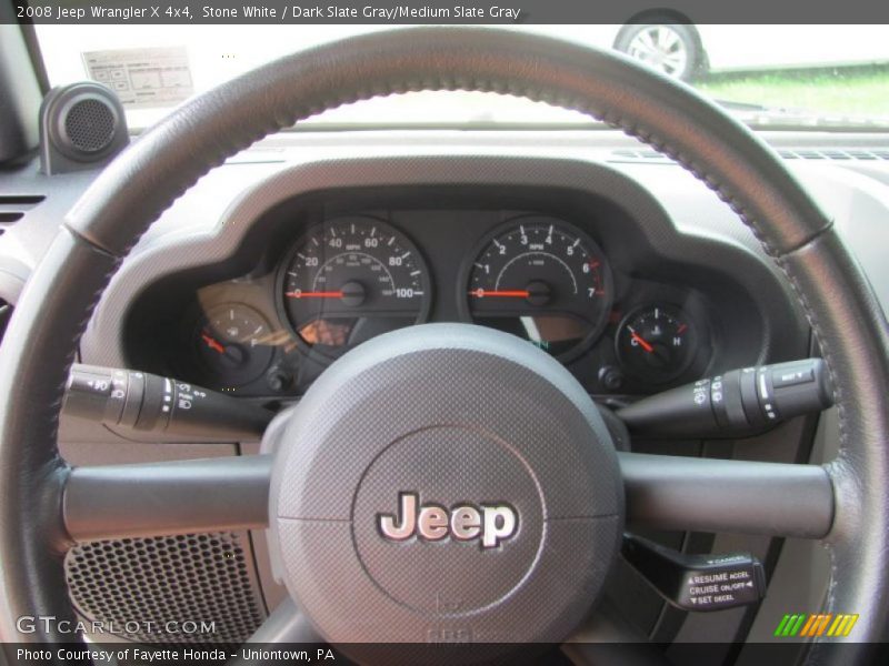 Stone White / Dark Slate Gray/Medium Slate Gray 2008 Jeep Wrangler X 4x4