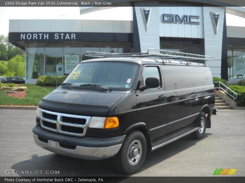 Black / Mist Gray 1999 Dodge Ram Van 3500 Commercial