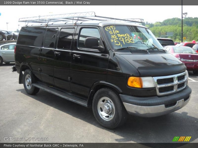 Black / Mist Gray 1999 Dodge Ram Van 3500 Commercial
