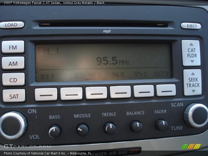 United Grey Metallic / Black 2007 Volkswagen Passat 2.0T Sedan