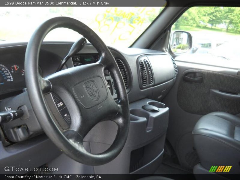 Black / Mist Gray 1999 Dodge Ram Van 3500 Commercial
