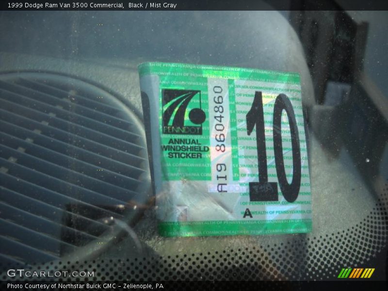 Black / Mist Gray 1999 Dodge Ram Van 3500 Commercial