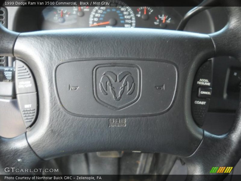 Black / Mist Gray 1999 Dodge Ram Van 3500 Commercial