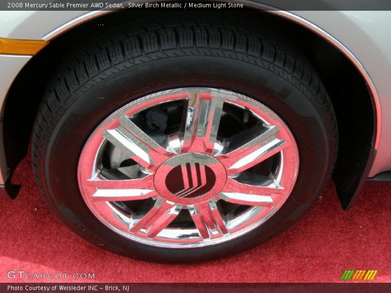 Silver Birch Metallic / Medium Light Stone 2008 Mercury Sable Premier AWD Sedan