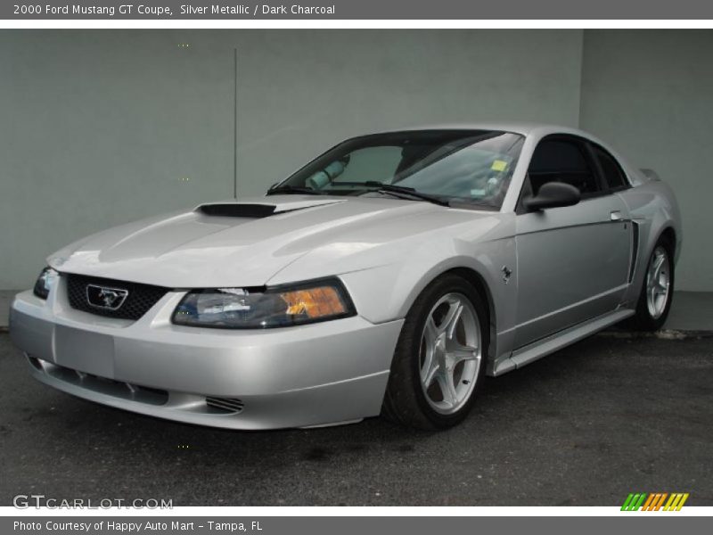 Silver Metallic / Dark Charcoal 2000 Ford Mustang GT Coupe