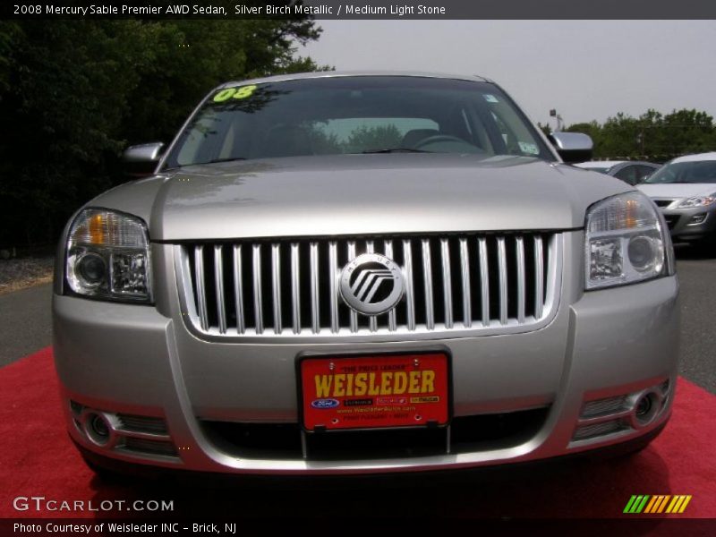 Silver Birch Metallic / Medium Light Stone 2008 Mercury Sable Premier AWD Sedan