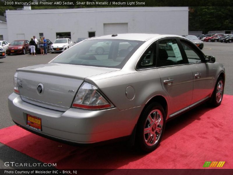 Silver Birch Metallic / Medium Light Stone 2008 Mercury Sable Premier AWD Sedan