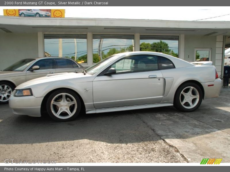 Silver Metallic / Dark Charcoal 2000 Ford Mustang GT Coupe