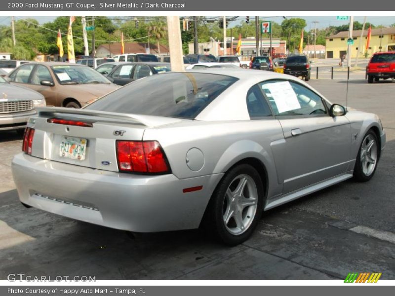 Silver Metallic / Dark Charcoal 2000 Ford Mustang GT Coupe