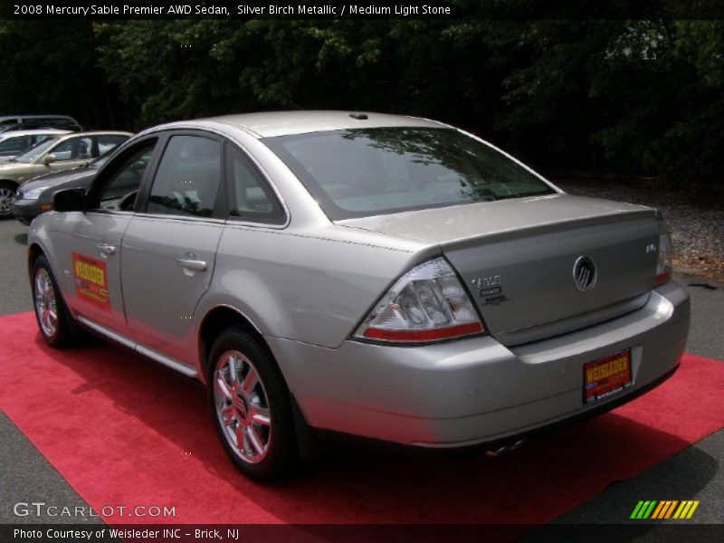 Silver Birch Metallic / Medium Light Stone 2008 Mercury Sable Premier AWD Sedan