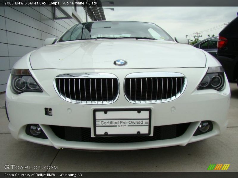 Alpine White / Black 2005 BMW 6 Series 645i Coupe
