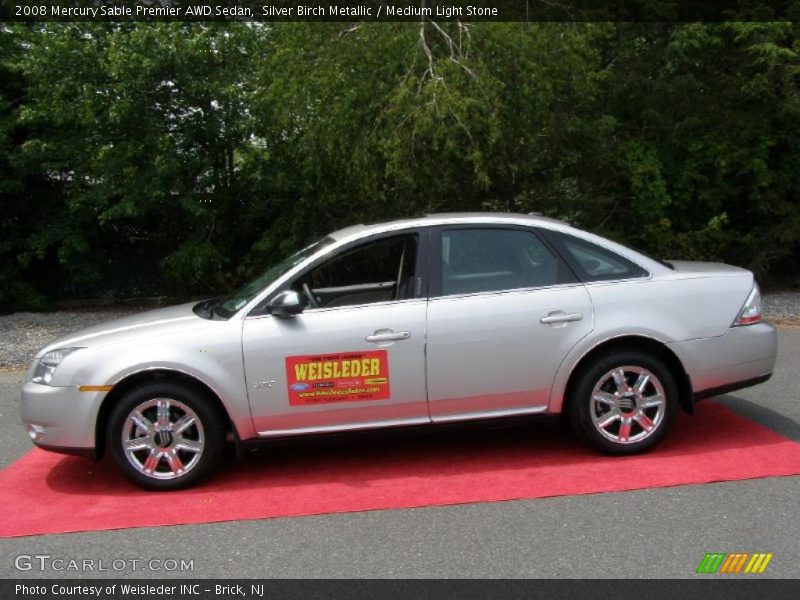 Silver Birch Metallic / Medium Light Stone 2008 Mercury Sable Premier AWD Sedan