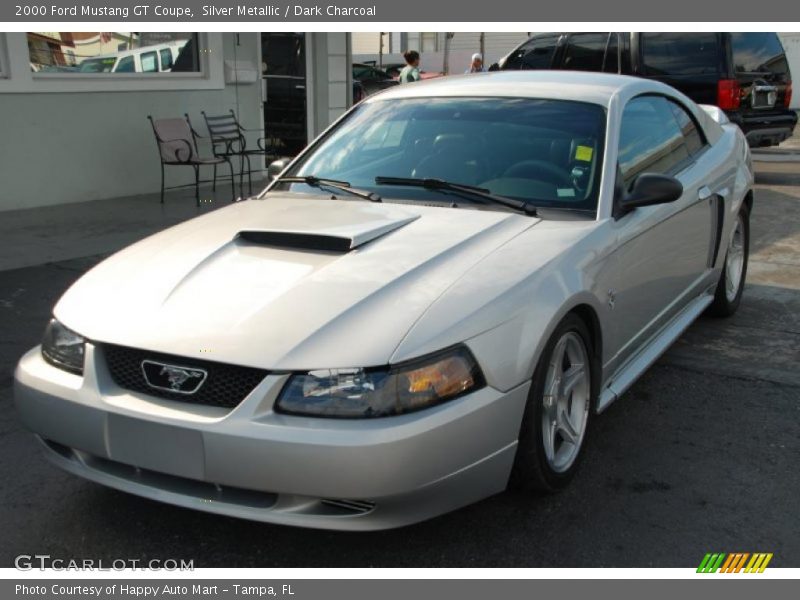Silver Metallic / Dark Charcoal 2000 Ford Mustang GT Coupe