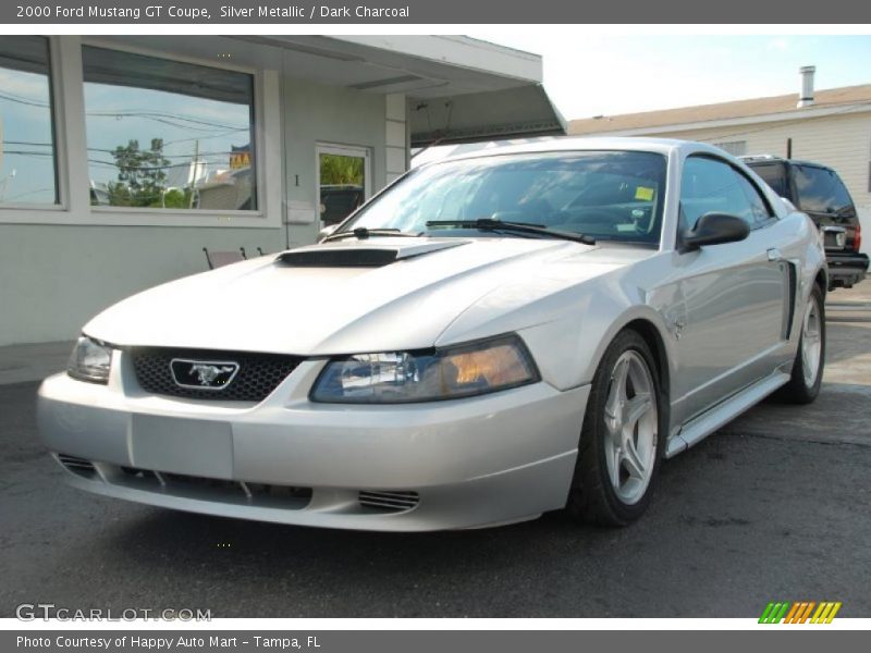 Silver Metallic / Dark Charcoal 2000 Ford Mustang GT Coupe