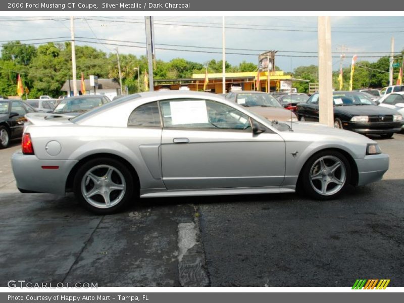 Silver Metallic / Dark Charcoal 2000 Ford Mustang GT Coupe