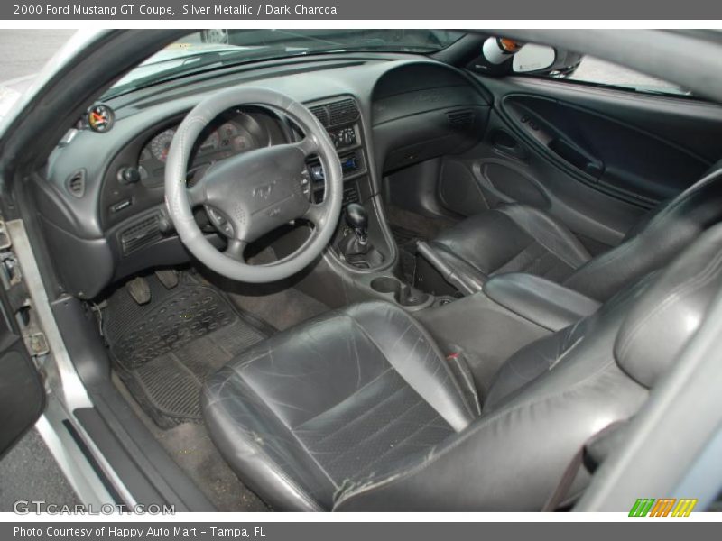 Silver Metallic / Dark Charcoal 2000 Ford Mustang GT Coupe