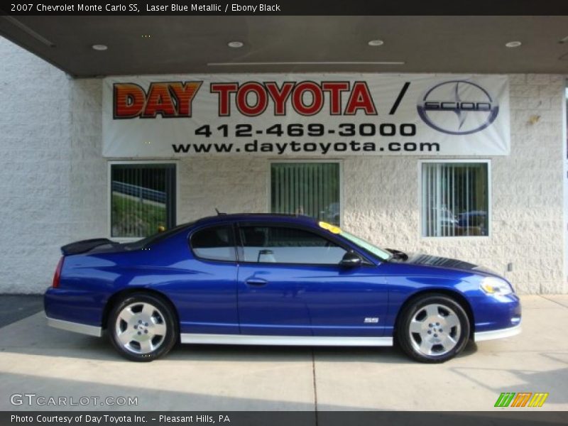 Laser Blue Metallic / Ebony Black 2007 Chevrolet Monte Carlo SS