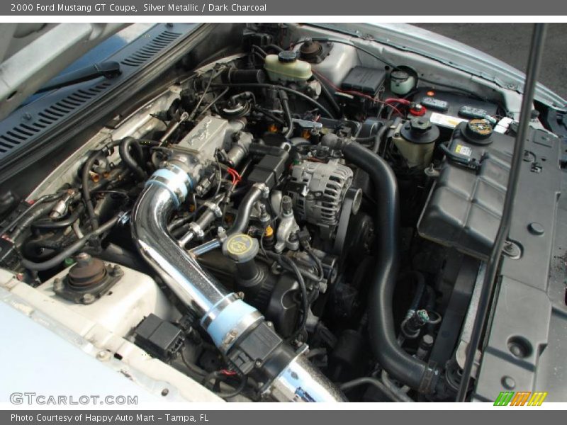 Silver Metallic / Dark Charcoal 2000 Ford Mustang GT Coupe