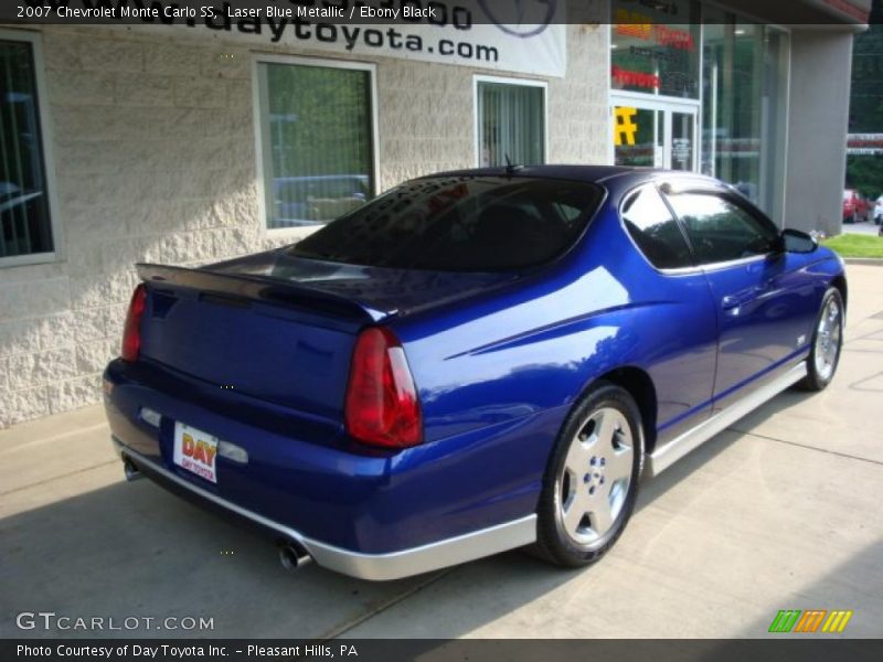 Laser Blue Metallic / Ebony Black 2007 Chevrolet Monte Carlo SS