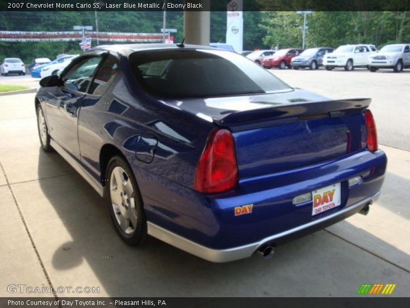 Laser Blue Metallic / Ebony Black 2007 Chevrolet Monte Carlo SS