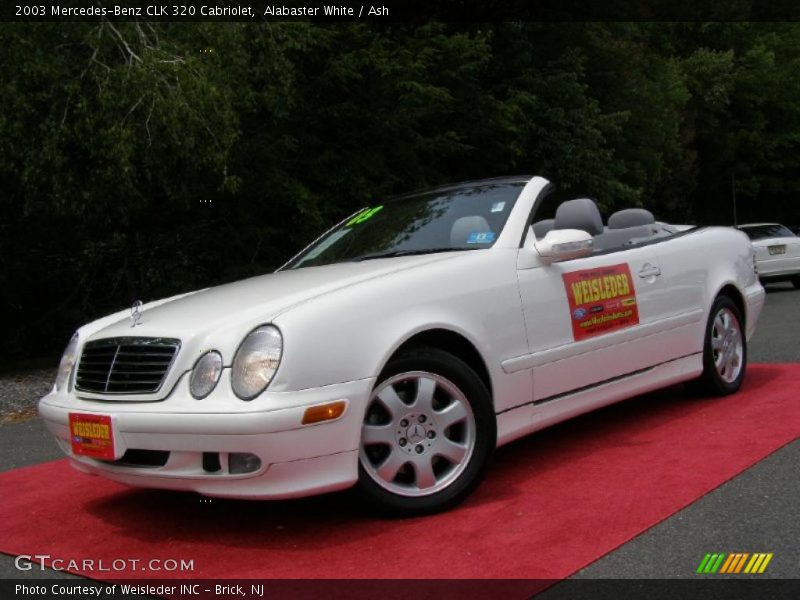 Alabaster White / Ash 2003 Mercedes-Benz CLK 320 Cabriolet